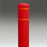 Red Flat-Top Post Covers