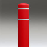 Red Flat-Top Post Covers