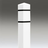 White Square Post Covers